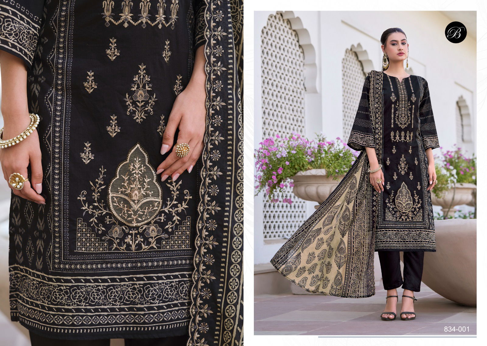 Zubiya Vol 3 By Belliza Cotton Digital Printed Dress Material Exporters In India